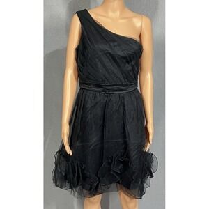 Max And Cleo Black Tulle Lace Dress  Size‎ 6